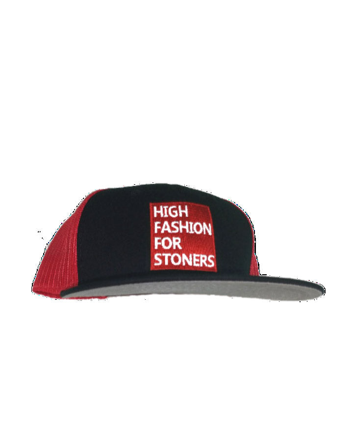 High Fashion For Stoners/ snapback/ red net / black/ Red tab