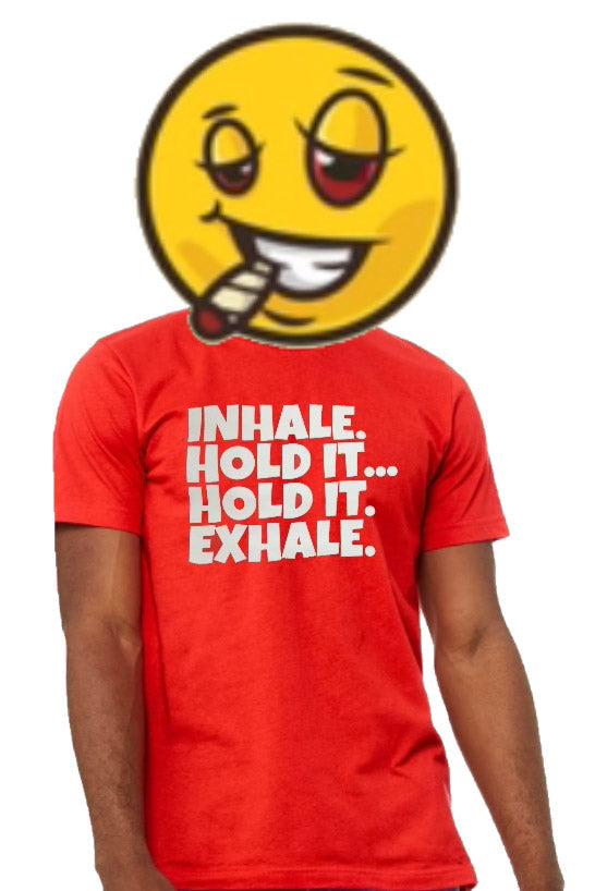 Inhale / T-shirt/ Red