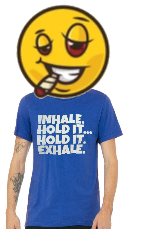 Copy of Inhale / T-shirt/ Royal